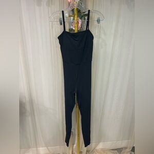All In Motion Active Bodysuit Jumpsuit Black Everyday Soft Stretch XS NWT